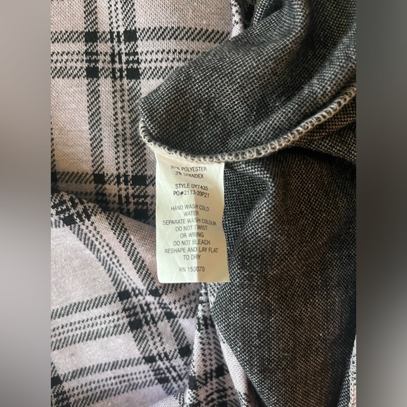 Popular21 Purple Plaid Mini Dress - Picture 6 of 6